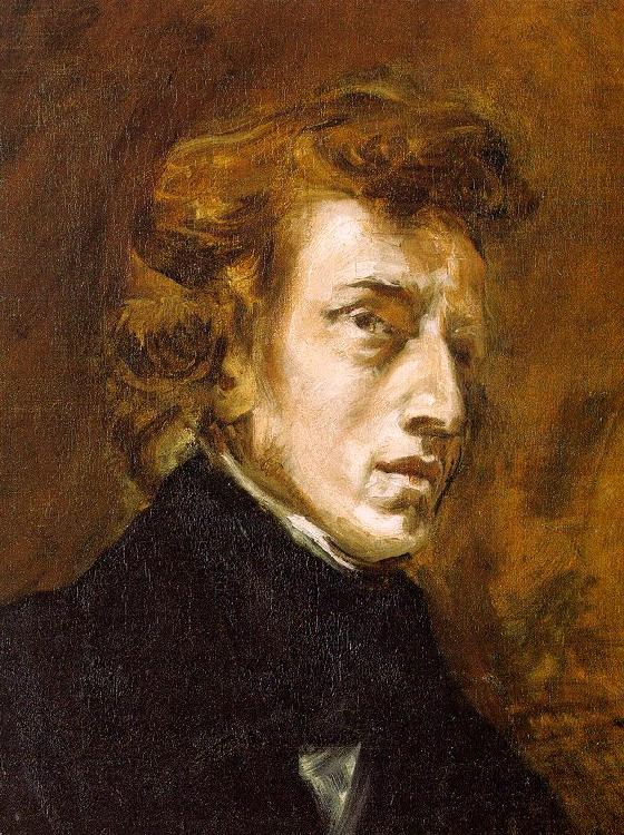 Eugene Delacroix Portrait of Frederic Chopin oil painting picture